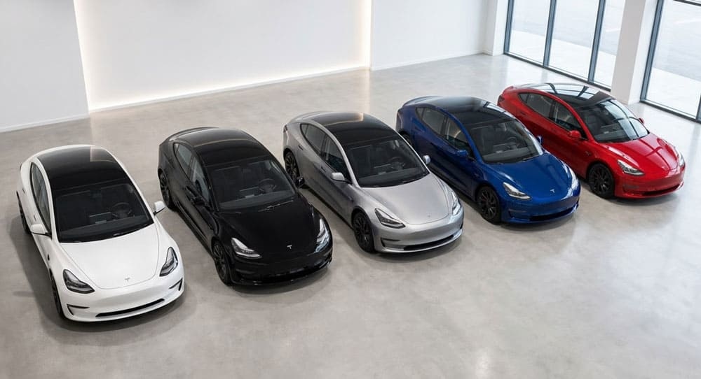 Коды цветов Tesla