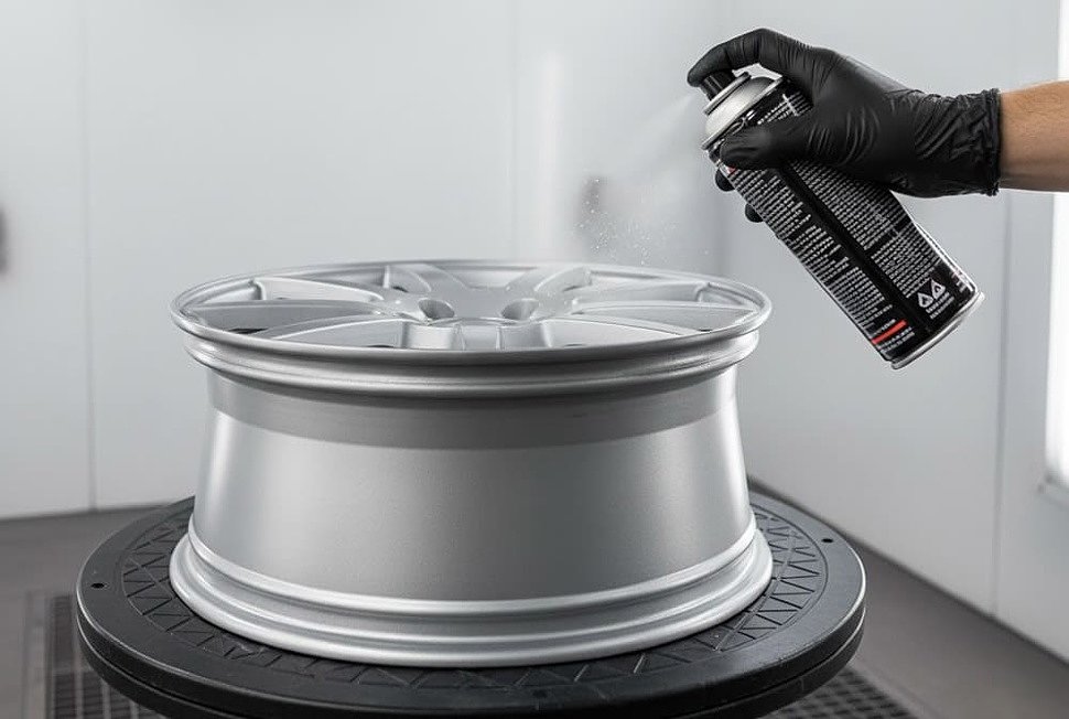 покраска колесного диска с баллончика