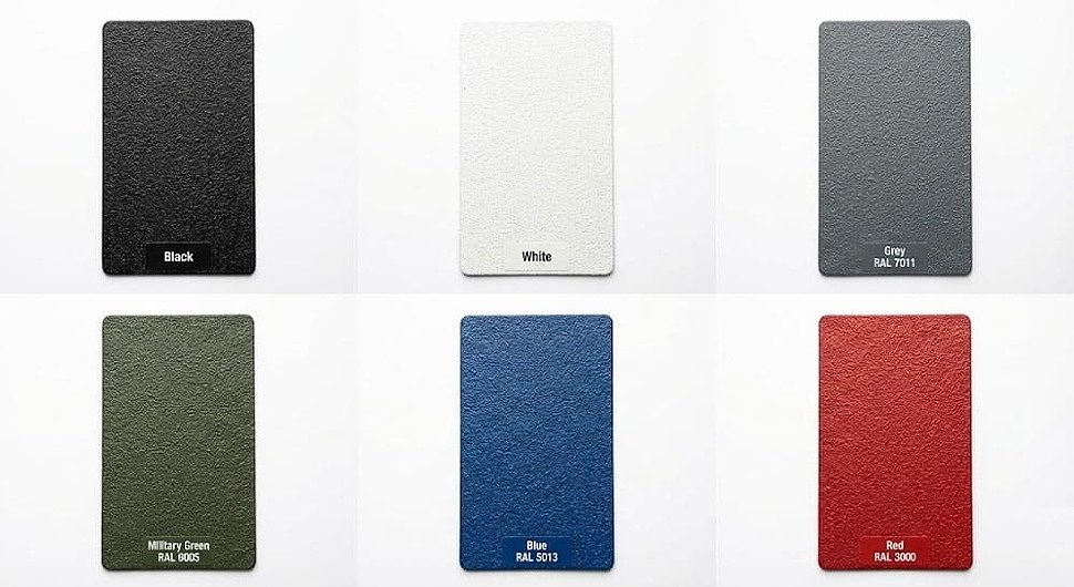 Raptor палитра цветов колеруемая основа RAL