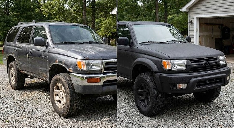 Краска Raptor: до и после покраска автомобиля