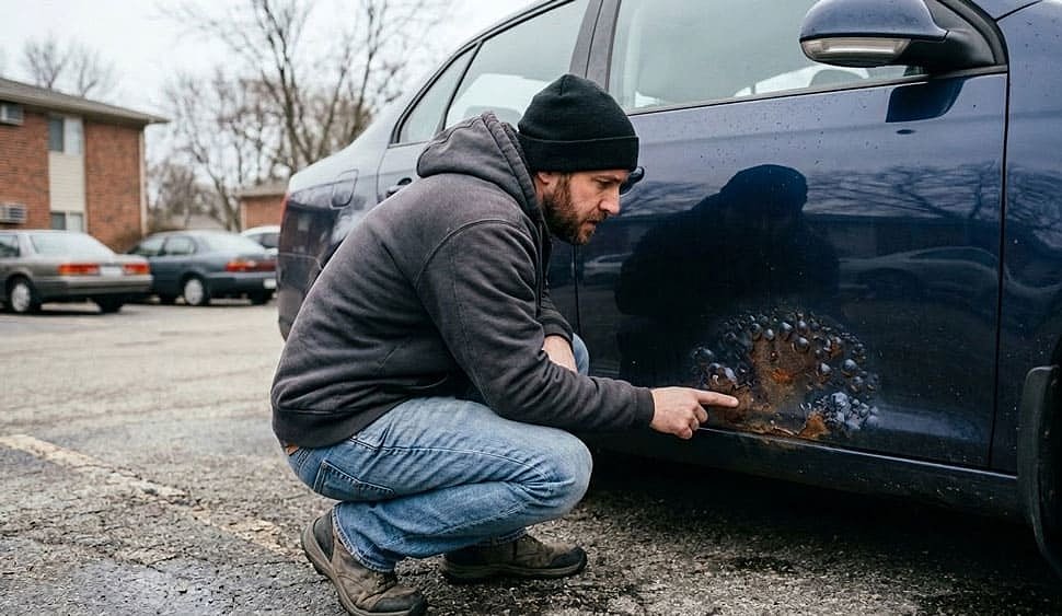 Вздулась краска на авто: причины и ремонт