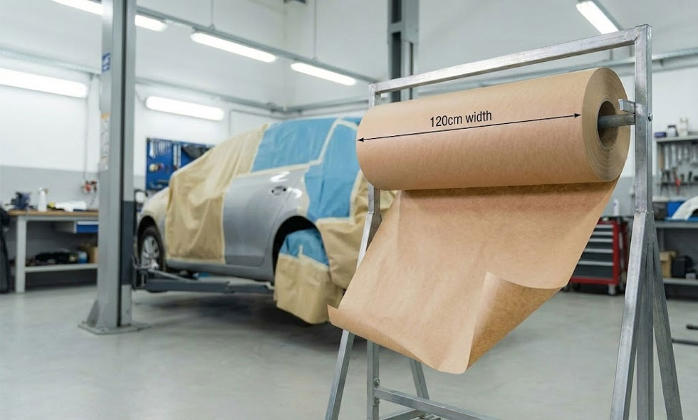 Бумага для оклеивания маскировочная Novol 40 г/м, 120см*280м Бумага для оклеивания маскировочная Novol 40 г/м, 120см*280м