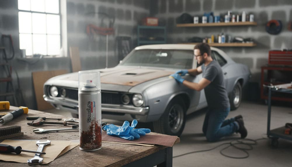 Нейтрализатор ржавчины SprayLine в баллончике для борьбы с коррозией Нейтрализатор ржавчины SprayLine в баллончике для борьбы с коррозией