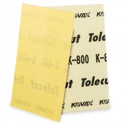 KOVAX 1911527 Абразивные листы TOLECUT 1/8 K800 желтые фото