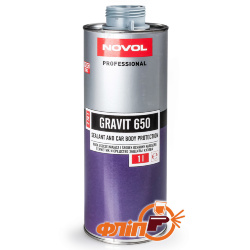Novol GRAVIT 650 MS Герметик + Антигравийное покрытие, серое, 1л фото