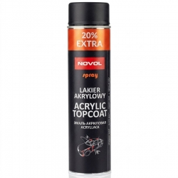 Novol Spray Acrylic Topcoat Black Matt, 600мл фото