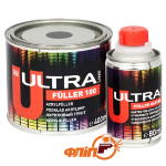 Novol Ultra Line Fuller 100 5+1 грунт акриловый, серый, 0.4л