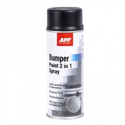 APP Bumper Paint 2 in 1 Spray (020811), черная краска в баллончике для бампера фото