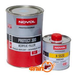 Novol PROTECT 300 MS 4+1 грунт акриловый черный 1л фото