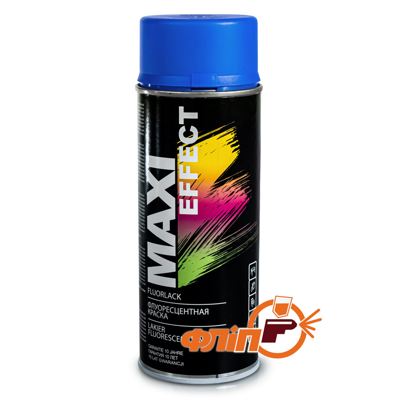 Флуоресцентная краска в баллончике Maxi Color синяя - 400 мл