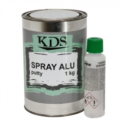 KDS SPRAY ALU Шпатлевка жидкая с алюминием 1кг фото