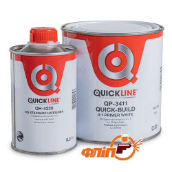 Грунт 2К Quickline QP-3411, белый, 800мл фото