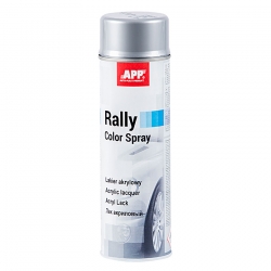 Серебристая эмаль в баллончике APP Rally Color Spray, 600 мл фото