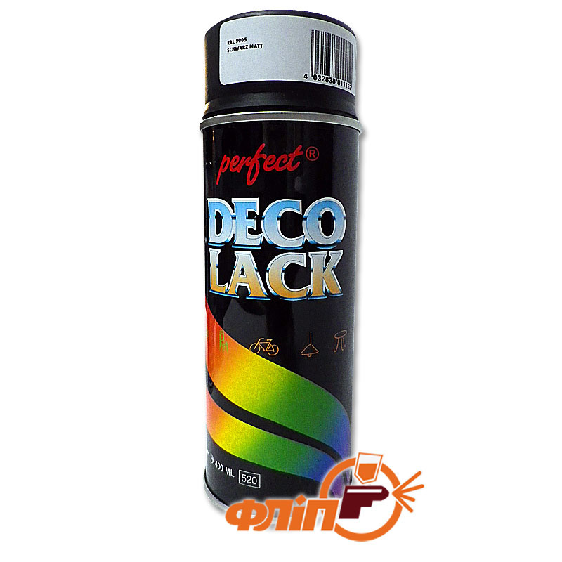 Perfect Deco Lack 9005, аэрозольная автомобильная краска черный мат, 0 .