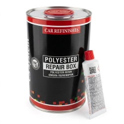 CAR REFINISHES POLYESTER REPAIR BOX Полиэфирная смола для ремонта бампера и кузова, 1кг фото