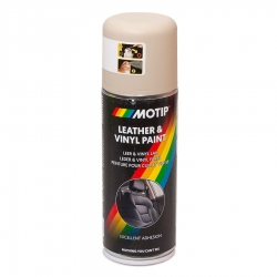 Краска для кожи в баллончике Motip Leather Paint, бежевая, 200мл фото
