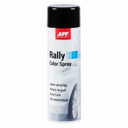 Черная глянцевая краска в баллончике APP Rally Color Spray, 600 мл фото