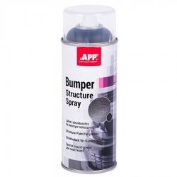 Структурная краска черная APP Bumper Structure Spray, 400мл фото