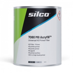 Грунт Silco 7080 M8 Acryfill (7080-C-1) 2К HS 4+1 светло-серый, 1л фото
