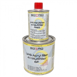 SOTRO UHS Acryl filler 4:1 Multifiller 6F — акриловый грунт-мультифиллер черный, 0,8 л  фото