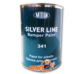 Mixon Silver Line 341, черная 0,75 л - структурная краска (бамперная краска) фото