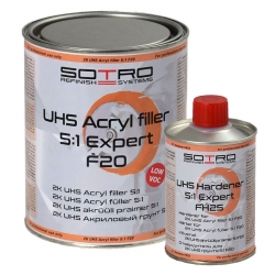 Sotro Expert F20 5:1 Грунт акриловый серый, 1л фото