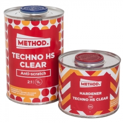Method Techno HS Clear Anti-scratch 2:1, бесцветный лак, 1л фото