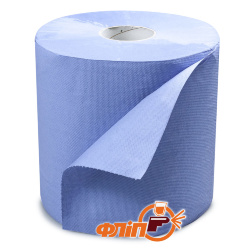 Бумажное полотенце двухслойное для протирания Sotro Blue Tech, 192м фото