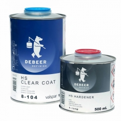 DeBeer 8-104 HS лак (1л) + отвердитель 8-150 (0.5л) фото