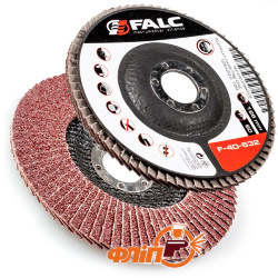 Лепестково шлифовальный круг Falc F-40-532, P60, 125мм фото