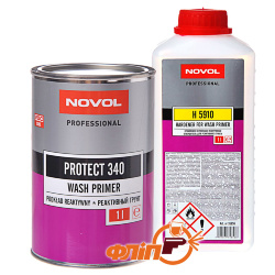 Кислотный грунт Novol PROTECT 340 Wash Primer 1л + отвердитель 1л фото