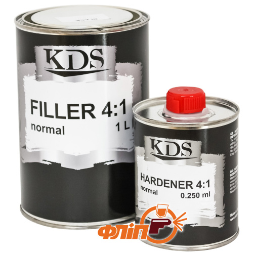 KDS Filler Normal акриловый грунт серый 4:1, 1л фото