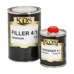 KDS Filler Premium акриловый грунт серый 4:1, 1л