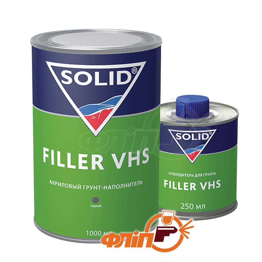 Купить акриловый грунт для авто Solid Filler VHS черный